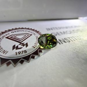 Diamante Ovalado Verde Intenso de 4.5CT, Corte Brillante, VS1, Certificado IGI, Cultivado en Laboratorio, Piedra Central Suelta - Product Image 5