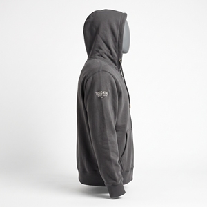 <b>Mens</b> Charcoal <b>Grey</b> Zip <b>Hoodie</b> French Terry Heavy Weight Sweatshirt Full Zipper Up Top Blank <b>Plain</b> Custom Screen Print Athleisure - Product Image 6