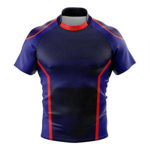 Ensemble de maillots de rugby sublimés personnalisés, uniforme de rugby haute performance et durable, unisexe, vêtements de sport professionnels pour l'entraînement en équipe, short - Product Image 1