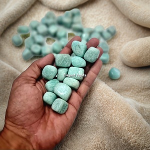 Piedra preciosa pulida de amazonita natural para la curación de Reiki Feng Shui, decoración del hogar, artesanía de piedra semipreciosa - Product Image 5