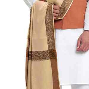 <b>Men</b> Winter Wool <b>Shawl</b> Soft Warm Breathable 300g Traditional Solid Color Stylish Wrap - Product Image 6