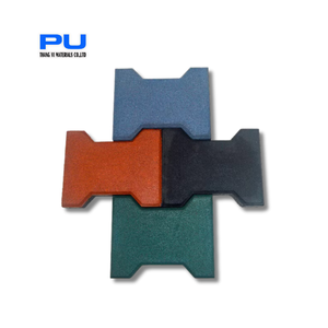 กระเบื้องยาง EPDM รูปทรงกระดูกสมัยใหม่ พร้อมการรับประกัน 3 ปี สำหรับยิมและพื้นที่ออกกำลังกายกลางแจ้ง - Product Image 2