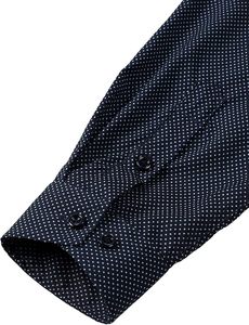 Men's Dot Pattern Long Sleeve Dress Shirt Turn-<b>down</b> Collar Full Sleeve Poplin Anti-Wrinkle Smart Casual - Product Image 4