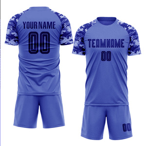 Conjunto de Camiseta de Fútbol Personalizada DAIZEN STAR, Manga Corta, Cuello Redondo, Estampado de Camuflaje Sublimado, Absorbe la Humedad, 100% Poliéster - Product Image 3