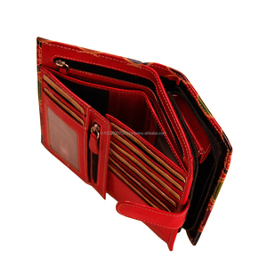 Vente en gros de sacs à main pour femmes, logo personnalisé, pochette en cuir véritable, perle, porte-cartes décontracté peint à la main, portefeuille à la mode pour femmes - Product Image 5