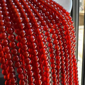 Cuentas Sueltas de Ágata Cornalina Roja Natural, Piedras Preciosas Lisas para Joyería, Collar, Pulsera, Venta al por Mayor, Certificado IGI, Rajasthan - Product Image 5