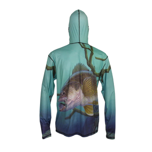 Summer Men's UPF 50 Waterproof Printed <b>Hoodies</b> Breathable UV Protection <b>Thin</b> Hooded Shirt Outdoor Hiking Fishing Shirt For Men - Product Image 3