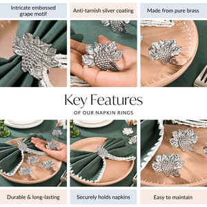 Anillo de Servilleta de Latón con Forma de Flor, Moderno, Lujoso y Duradero, de 4.5 cm, para Restaurantes, Decoración de Mesa de Boda, de Ambar Exports - Product Image 3