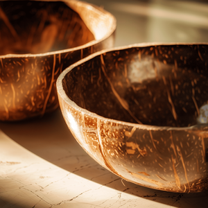 Cuencos Ovalados Modernos de Cáscara de Coco Natural, Hechos a Mano, Ecológicos y Sostenibles, para Restaurantes, Cafeterías y Uso en la Cocina - Product Image 5