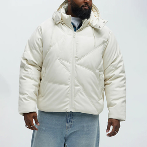 Blouson matelassé unisexe de haute qualité, style décontracté, brillant, col montant, à capuche, vente en gros, blousons gonflés personnalisés, toutes tailles - Product Image 1