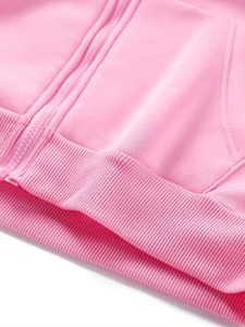 เสื้อฮู้ดซิปผู้หญิงขายส่ง ผ้าฝ้ายเปล่า สไตล์ลำลอง - Product Image 4