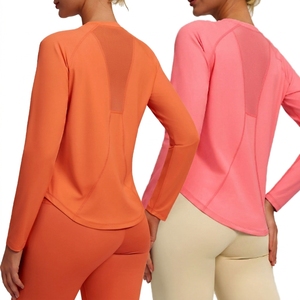 Top Deportivo de Lyocell, Spandex y Poliéster, Transpirable, de Secado Rápido, Blusa de Yoga de Color Sólido, Camiseta Profesional para Entrenamiento - Product Image 5
