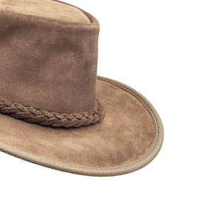 Chapeau de cowboy western authentique en fourrure rayée marron Crazy Bush pour homme, personnalisable, idéal pour l'hiver - Product Image 4