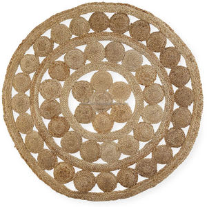 Braided Jute <b>Rug</b> <b>Round</b> <b>Large</b> Outdoor Jute <b>Rug</b> With Different Design & Color Printed Jute Braided <b>Round</b> <b>Rug</b> From India - Product Image 4