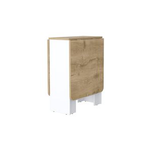 Tavolo da pranzo pieghevole bianco Kailua Design salvaspazio con 3 forme di piegabilità - Product Image 2