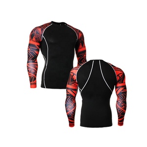 Chemise de Compression à manches longues, personnalisé, protection anti-éruption Mma de haute qualité - Product Image 1