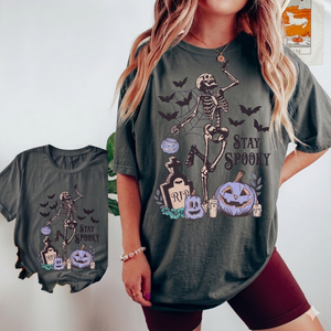 Camiseta de Algodón Estampada para Mujer, Camiseta Moderna con Gráficos, Corte Holgado Informal, Tela Transpirable, Ropa de Calle Elegante para Mujer, Ropa de Verano - Product Image 1