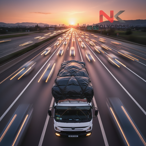 Lámina de Techo de PVC de Doble Capa, Lámina de Techo Resistente a Altas Temperaturas para Clima Desértico, para Protección de Carga en Exteriores - Product Image 3