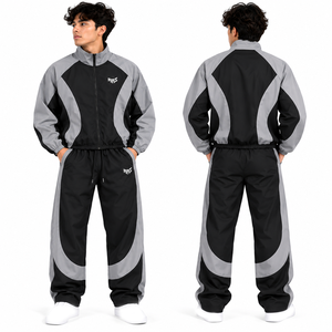 Vestes coupe-vent tendance en nylon imperméable et coupe-vent à capuche, avec fermeture éclair, personnalisables et changeantes de couleur, pour la course en extérieur - Product Image 6