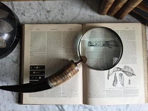 New Buffalo Horn Handle Eco-Friendly Handmade <b>Magnifying</b> Glass for Precision Reading and Classic Vintage Style High Quality - Product Image 3