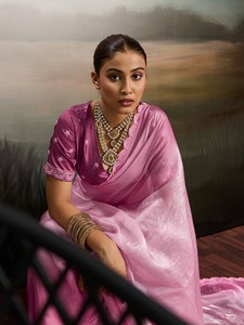 Sari de Seda Tradicional en Oferta, Sari Clásico de la Cultura India para Bodas y Celebraciones del Sur de la India, Disponible al Mejor Precio - Product Image 4