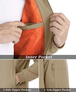 Chaqueta Bomber de Lona de Alta Calidad, Resistente al Agua, al Viento y Transpirable, Cómoda y Suave, Servicio OEM - Product Image 5