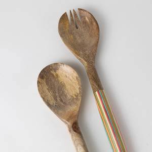 Ensemble de Cuillères de Service en Bois d'Acacia et Résine, Design Écologique Vintage, Qualité Supérieure Indienne, Vente en Gros - Product Image 6