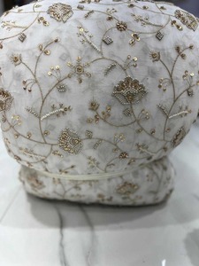 Tissu en soie brodé de perles multicolores de qualité supérieure, parfait pour les robes de mode ou les vêtements de boutique, disponible à un bon prix - Product Image 6
