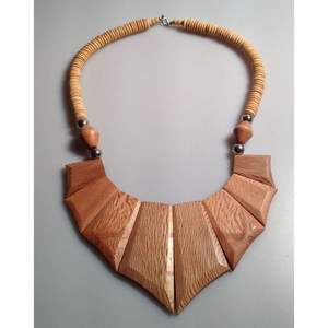 Collier ethnique en bois pour femme, style durable, accessoires de mode en cristal - Product Image 5