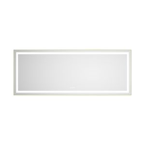 Specchio LED da Bagno a Parete 72 X 28 Pollici con Illuminazione Frontale e Posteriore, Cornice in Alluminio, Antiappannamento, Memoria, Garanzia di 3 Anni - Product Image 3