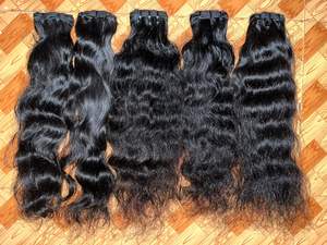 100% paquets de cheveux de temple indien bruts vierges non traités cuticule de donneur unique alignée - Product Image 3