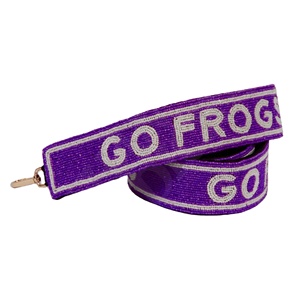 Special Fully Customizable Gameday Fashion Adjustable Belt <b>Red</b> & White University Clear Stadium Bag Custom Gig Em Handmade Strap - Product Image 5