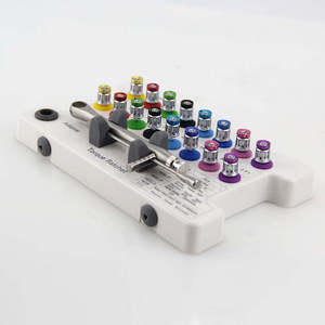 Kit de Prótesis de Implantes Dentales Metálicos de 16 Piezas |   Juego de Herramientas Manuales Coloridas con Empuñadura Ergonómica, 5 Posiciones de Mandíbula, 1 Año de Garantía, CE - Product Image 4