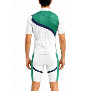 ชุดจักรยานแบบกำหนดเองขายส่งสำหรับผู้ชาย เสื้อเจอร์ซีย์และกางเกงขาสั้นแบบมีสายรัด ชุดกีฬาสำหรับปั่นจักรยานบนถนน ผู้ผลิตชุดทีม ผู้จัดจำหน่ายเสื้อผ้ากีฬา - Product Image 5
