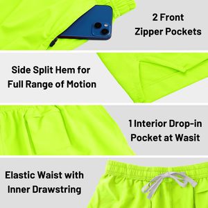 Wholesale High Quality Men Lightweight Joggers Shorts Cotton Polyester <b>Elastic</b> Waist Moisture Wicking Daily Wear Shorts For Men - Product Image 4