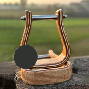 Étriers en bois faits à la main pour l'équitation, repose-pieds de selle de cheval, accessoires d'équipement équestre fiables en bois - Product Image 2
