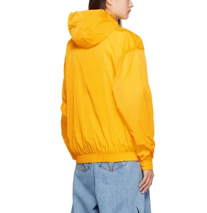 Women Hooded Windbreaker <b>Jackets</b> / Solid Color Custom Logo Pullover <b>Summer</b> <b>Lightweight</b> <b>Jacket</b> - Product Image 2