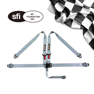 Ceinture de sécurité de course OEM ODM SF-502 certifiée SFI Spec 16.1, harnais 5 points en polyester avec ajusteur en acier, logo et couleur personnalisés, fournisseur - Product Image 1