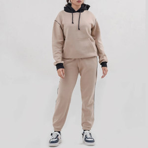 Nuevo Conjunto Deportivo de Dos Piezas para Mujer, Hecho a Medida, Sudadera con Capucha y Pantalones Deportivos para Gimnasio y Running - Product Image 1