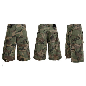Shorts Cargo Homme Grande Taille Premium en Coton Lourd 100% Écologique Anti-Plis Personnalisable Uni Décontracté Respirant - Product Image 3