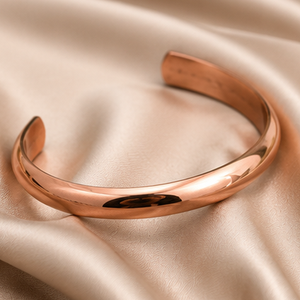 Pure Copper Plain High Polish Open Cuff Therapy Bracelet Handmade Pure Copper Luxury Fashion Jewelry - Product Image 5