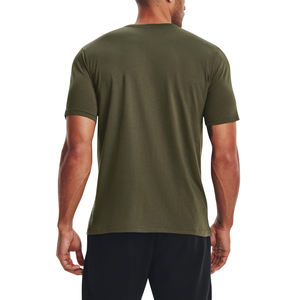 Camisetas transpirables para hombre de color sólido, camisetas extragrandes para hombre, camisetas con cuello redondo y logotipo personalizado, 100% algodón, para hombre - Product Image 6