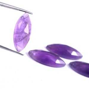 Gema suelta de amatista con corte marquesa, precio de fábrica para proveedores al por mayor, calidad fina para la fabricación de joyas - Product Image 2