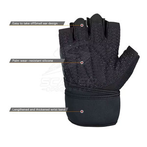 Guantes de Gimnasio de Neopreno de Alto Rendimiento con Cierre de Cordones para Entrenamiento Físico, Acondicionamiento Físico y Ejercicio en el Gimnasio - Product Image 3