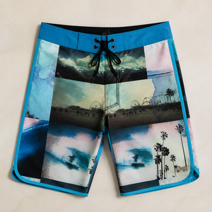 Men <b>Surfing</b> Shorts Sublimation Trending Quick-Dry Beach Board Shorts Front Logo Swim Trunks Lightweight High Quality Breathable - Product Image 3