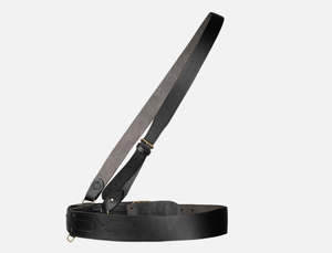 Genuine Leather Sam Browne Black Belt with Crossover Shoulder Strap – Classic Uniform Style - Product Image 2
