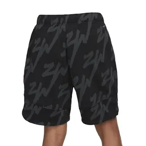 กางเกงขาสั้นผ้าฟลีซสำหรับผู้ชายกางเกงเอวสูงใส่ออกกำลังกายเล่นฟิตเนสพร้อมโลโก้กำหนดเองระบายอากาศได้และใส่สบาย - Product Image 1