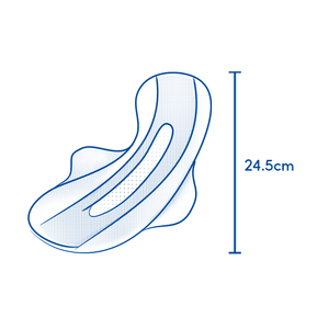 Toalla Sanitaria Sanita Premium Maxi Wing de 24.5cm para Uso Diurno, Alta Absorbencia, con Revestimiento Transpirable, 20 Unidades - Product Image 4