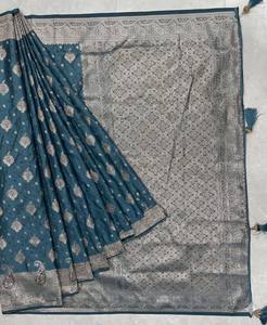 Hot Sale Designer <b>Satin</b> Silk <b>Saree</b> with Silky Soft Feel and Beautiful Drape for Festivals Weddings and Events Available for Sale - Product Image 1