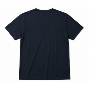 Navy Blue Short Sleeve <b>Men's</b> <b>Henley</b> T <b>Shirt</b> 100% Cotton Regular Fit Solid Color Casual Jersey Knitted O Neck Plain Breathable - Product Image 3